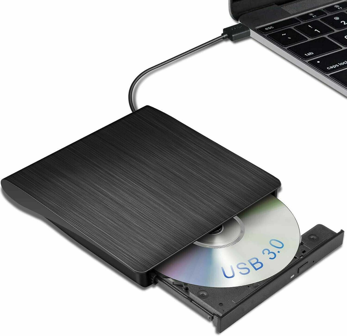 External CD Drive USB 3.0 Portable CD DVD Drive ROM for Desktop/Laptop/Mac OS