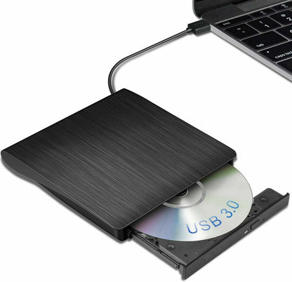 External CD Drive USB 3.0 Portable CD DVD Drive ROM for Desktop/Laptop/Mac OS