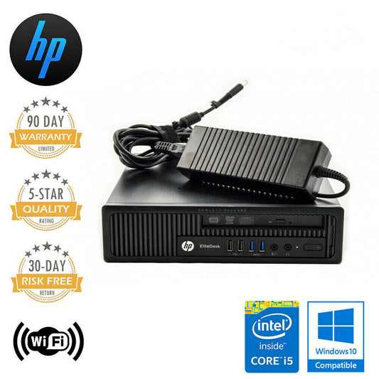 HP EliteDesk 800 G1 USDT i7-4770S 16GB 512GB SSD Windows 10 Pro Desktop PC WIFI