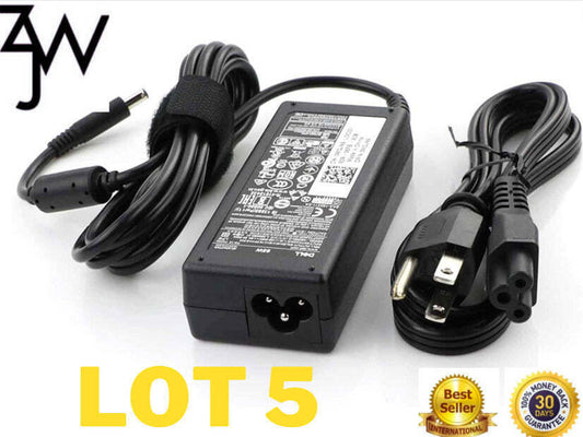 LOT5 OEM DELL 65W PA-12 Inspiron 6TM1C AC Power Adapter Charger LA65NS2-01 4.5mm