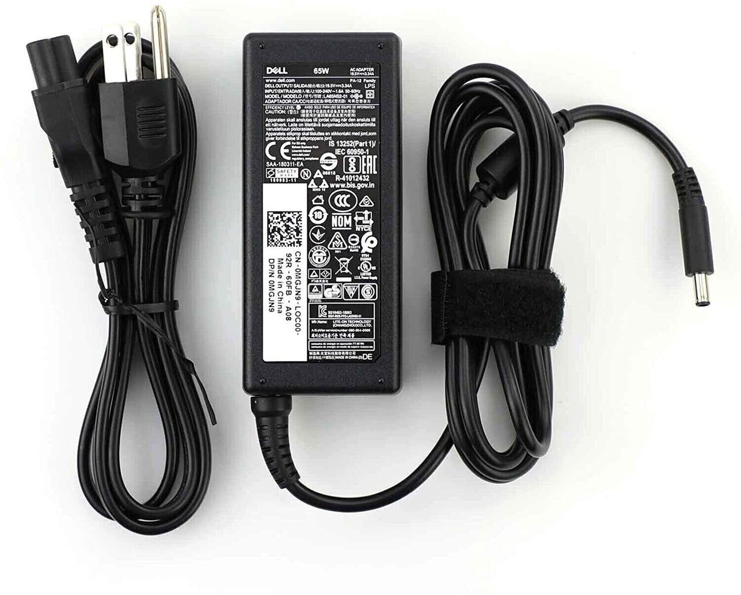 LOT5 OEM DELL 65W PA-12 Inspiron 6TM1C AC Power Adapter Charger LA65NS2-01 4.5mm
