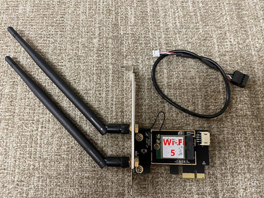 867Mbps PCI-E Wireless WiFi 5 Card Dual Band MU-MIMO Network Adapter for Desktop