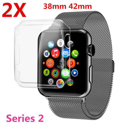 Lot 2 Apple Watch Series 2 Case Cover iWatch Protective Bumper Rugged 42/38mm