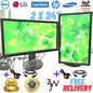 DUAL 2x Dell HP SAMSUNG 24inch 27inch Matching FHD Widescreen Monitors (GRADE A)
