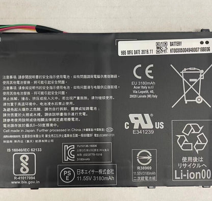 KT.00305.009 AC15A3J ACER BATTERY 11.55V 37WH CP311-1HN-C2DV N17Q8 (DC15)