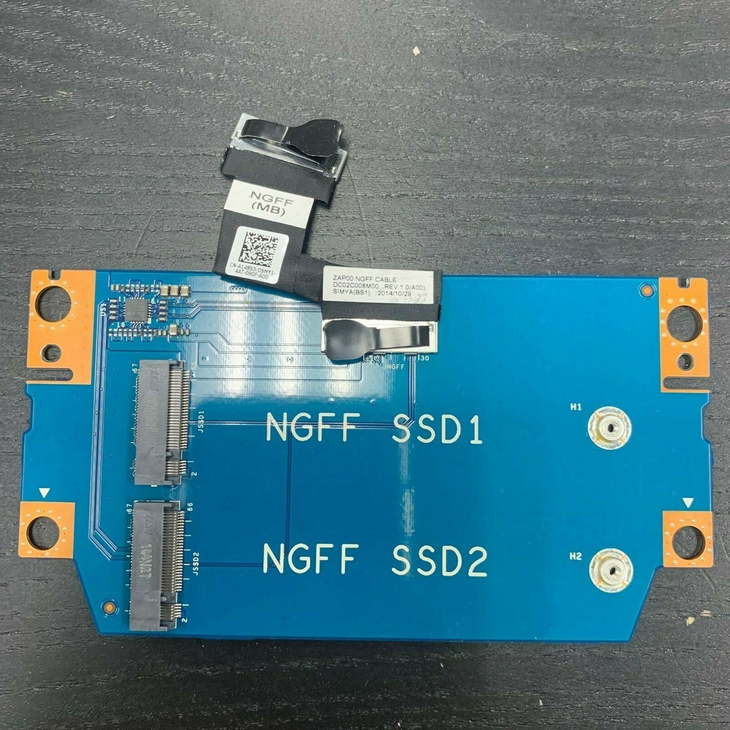 Dell Alienware 13 M13X NGFF SSD1 SSD2 Conntector Board 0F7PCY LS-A304P