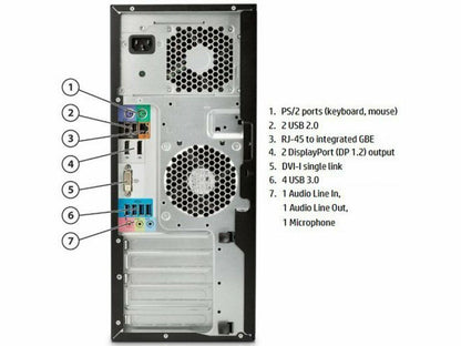 Gaming PC Computer desktop HP Z230 i5 16GB 240GB SSD+1TB GTX745 Win10 WIFI HDMI