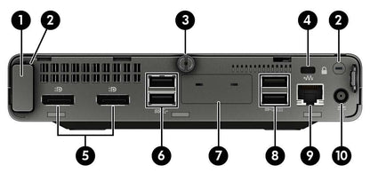 HP EliteDesk 705 G4 Mini Ryzen 5 Pro 2400GE 3.2GHz 8GB RAM 256GB SSD windows 10