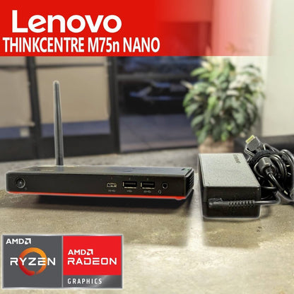 ThinkCentre M75n Nano MINI PC Desktop Ryzen 5 PRO 3500U 8GB RAM 128GB Win11 WIFI