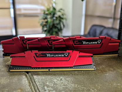 G.Skill Ripjaws V 32GB (8GBx4) DDR4 RAM 2666MHz CL19-19-19-43 1.20V