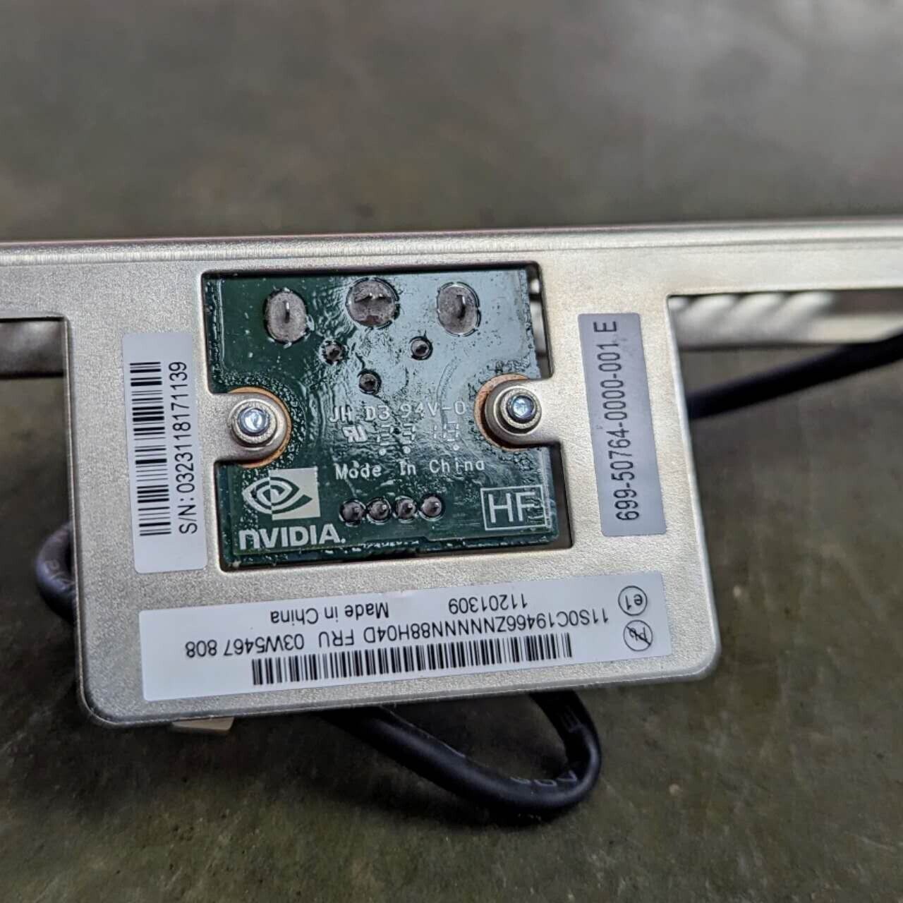 NVIDIA 699-50764-0000-001 D Full Height 3-Pin Mini DIN Bracket Stereo Connector