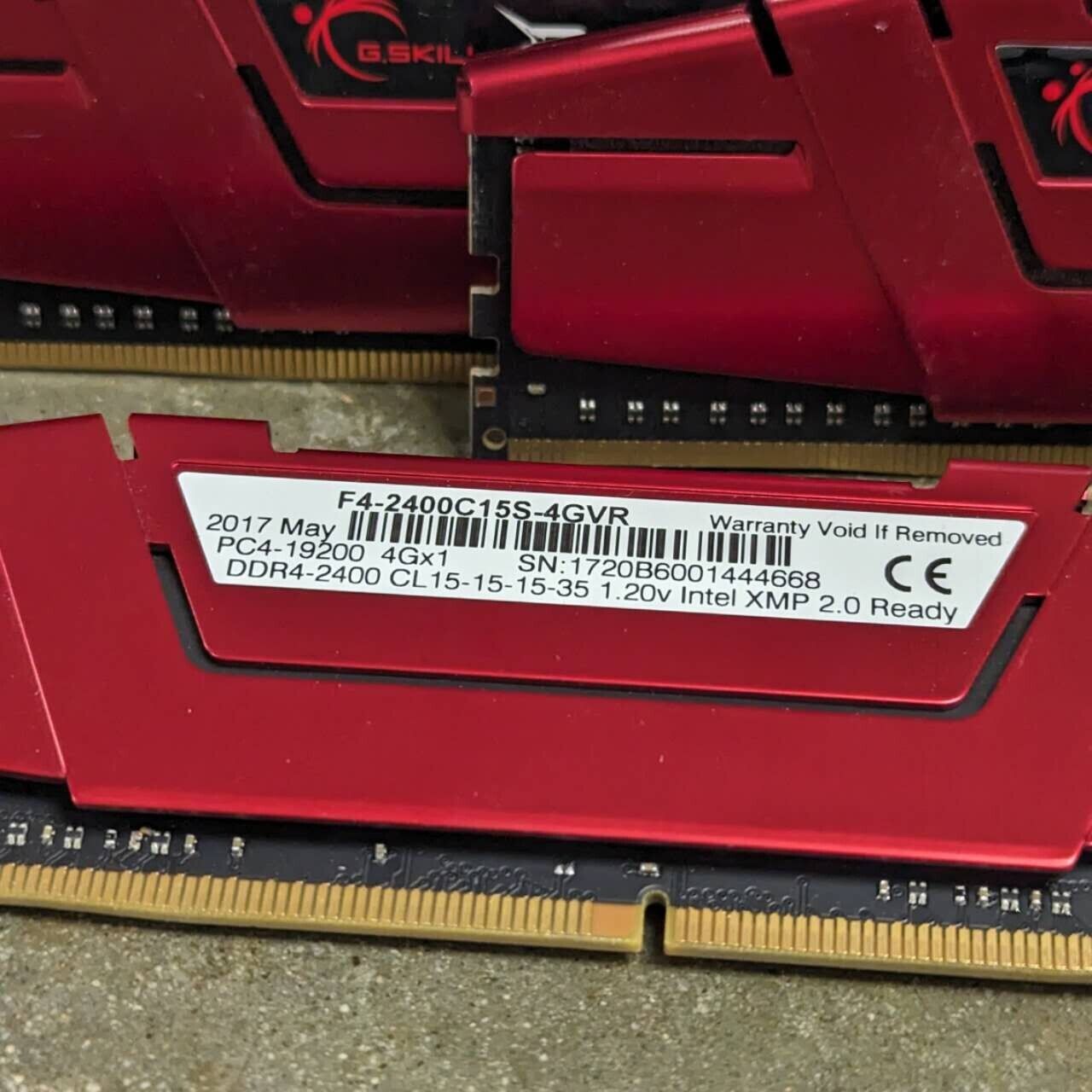 Lot of 10 G.Skill Ripjaws V 4GB DDR4 RAM 40GB total CL 15-15-15-35 1.20V XMP 2.0