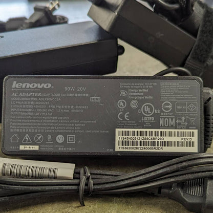 Lot of 50 Lenovo 90W 20V 4.5A Slim Yellow Tip AC Adapters adlx90nlc2a
