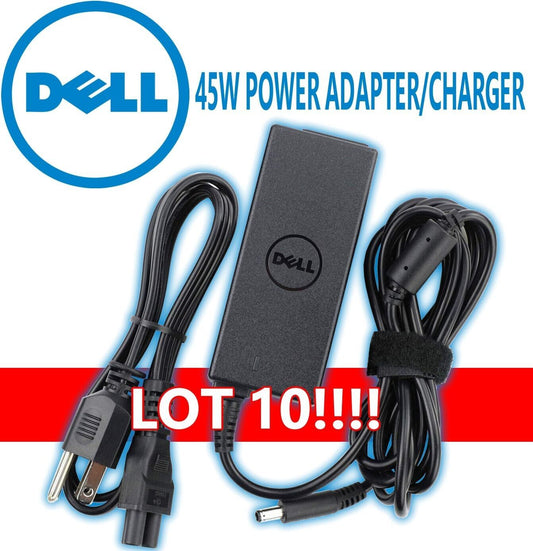 Lot 10 DELL LA45NM131 45W AC Adapter 19.5V 2.31A DP/N 0CDF57 4.5mm Power Charger