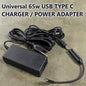 65W USB C Charger Laptop Adapter, Type C Laptop Power Adapter Supply, for Lenovo