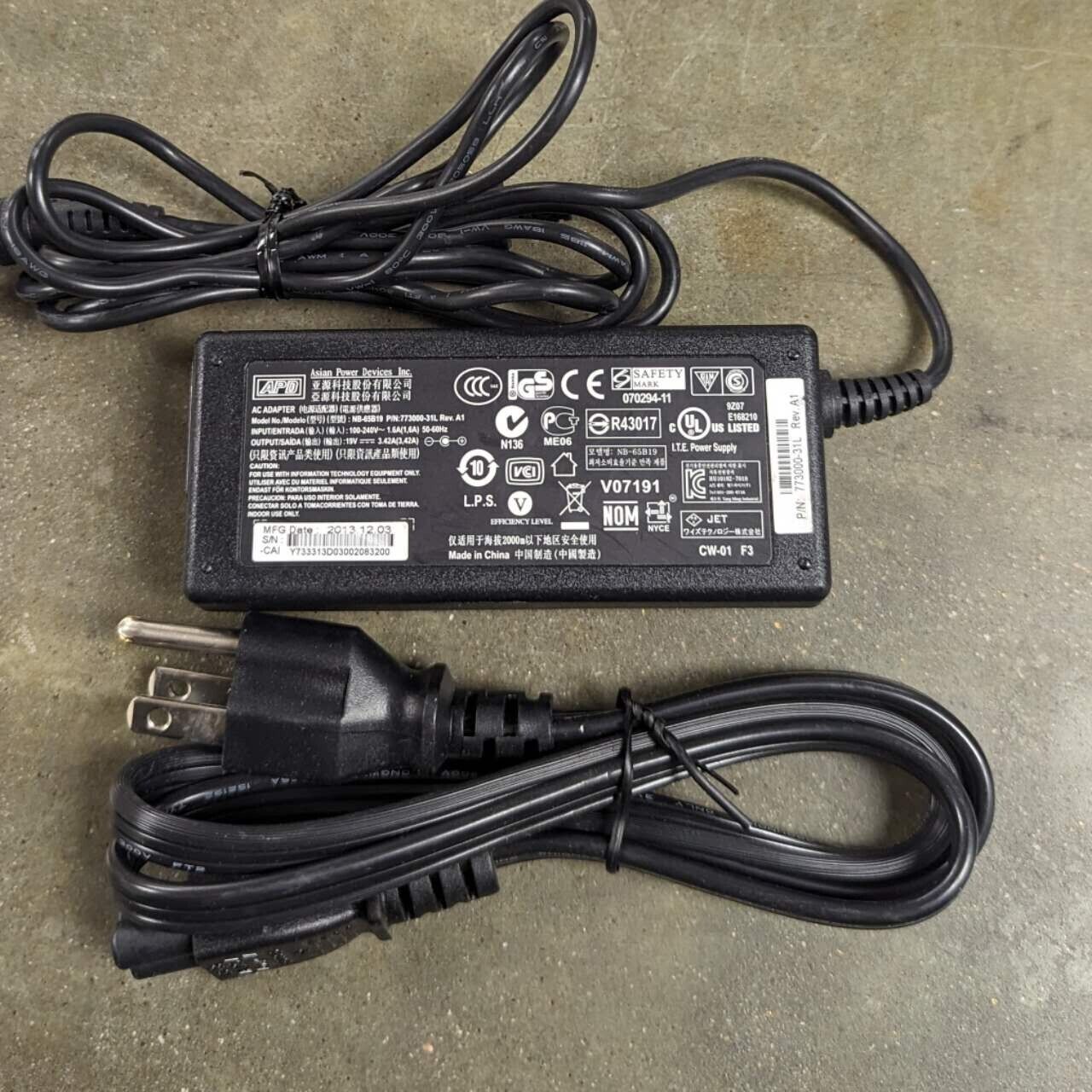 65W USB C Charger Laptop Adapter, Type C Laptop Power Adapter Supply, for Lenovo