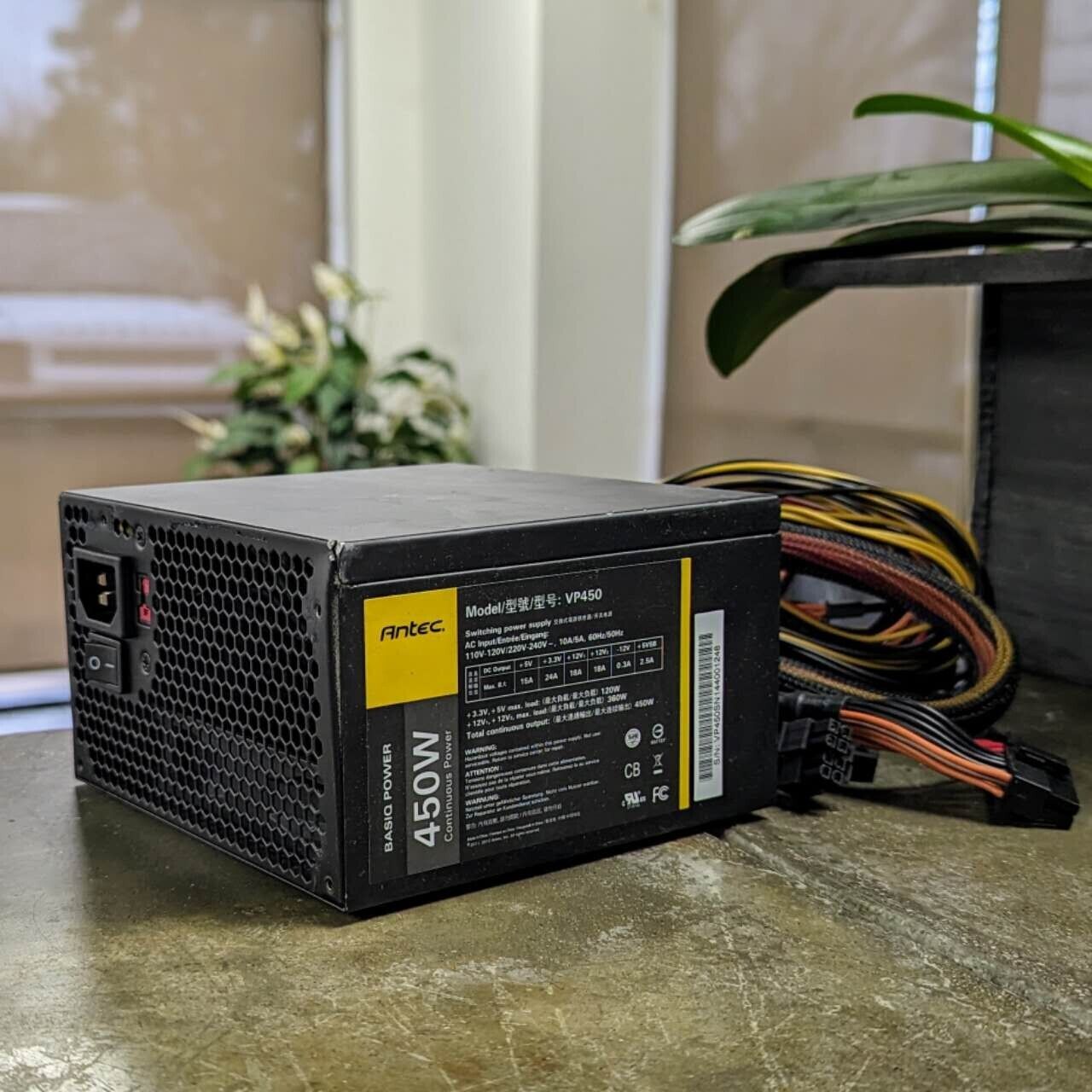 Antec VP450 450W 20+4-Pin ATX Desktop Power Supply