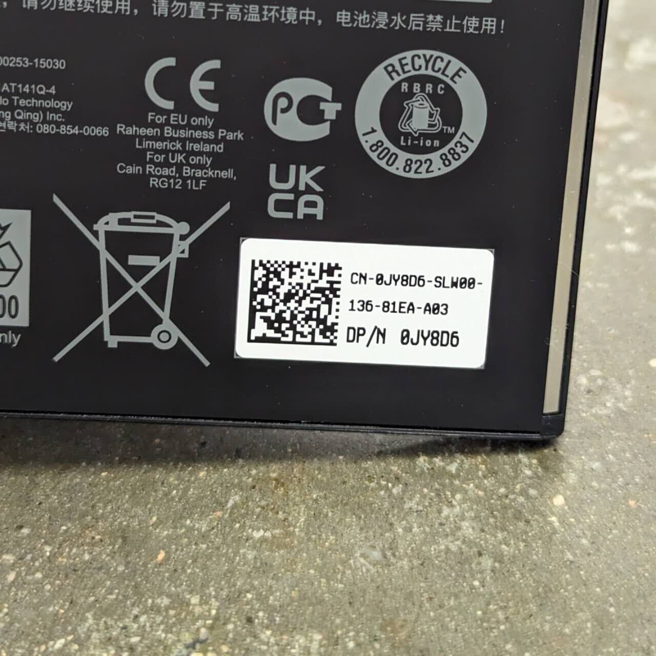 Original Dell Latitude E5570 E5470 E5270 47Wh Battery JY8D6 W9FNJ NGGX5 OEM