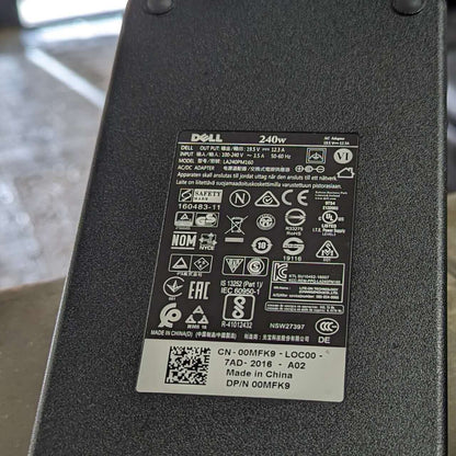 Lot of 10 Original 240W Dell Alienware Charger AC Adapter HA240PM200 G5K8G