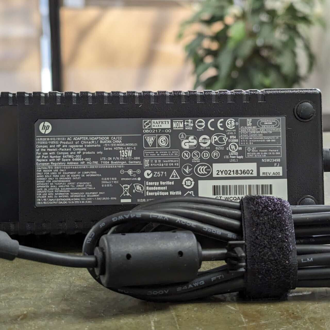 135W 19.5V AC Adapter Genuine OEM HP For Elite 8300 8200 8000 7900 7800 USDT