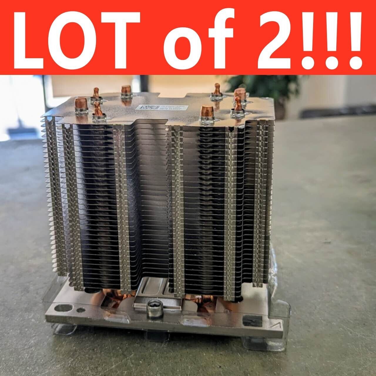 LOT of 2 New FCLGA1151 Cpu Heatsink KN2PJ 0KN2PJ from DELL poweredge T640 T440