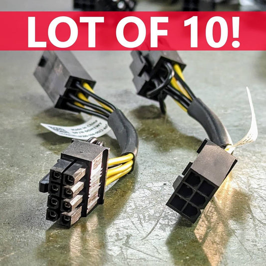 LOT 10 6-pin to 8-pin PCI Express GPU Power Converter Cable Video Card PCIE