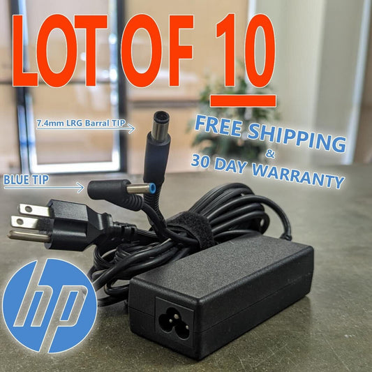 LOT 10 HP 65w 45w Charger Stream Elitebook Envy Pavilion Elitedesk 2000 Probook