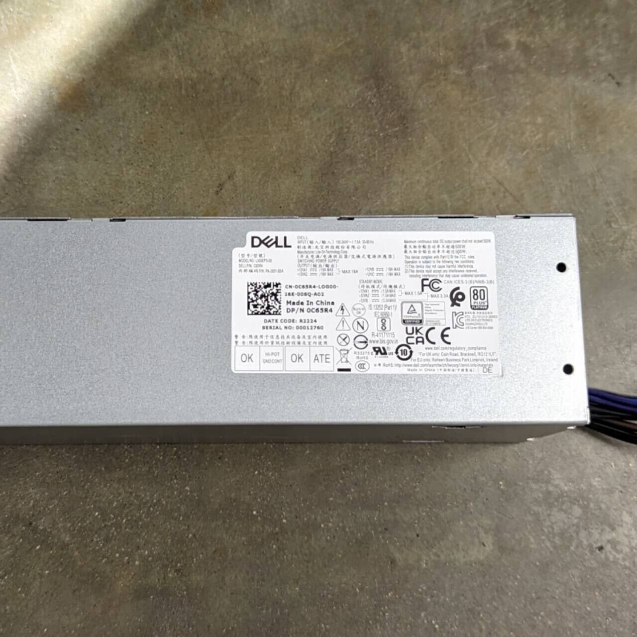 New For Dell G5 XPS 8940 7060 5060 7080MT 500W Power Supply PSU D500EPM-00 5K7J8