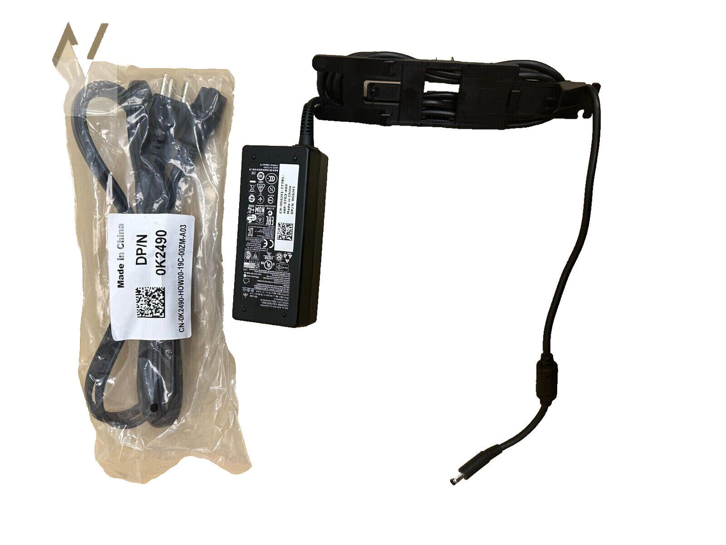 New Dell 19.5V 65W AC Adapter Small Tip 4.5/3.0mm G6J41 Power Supply+K2490 Cord