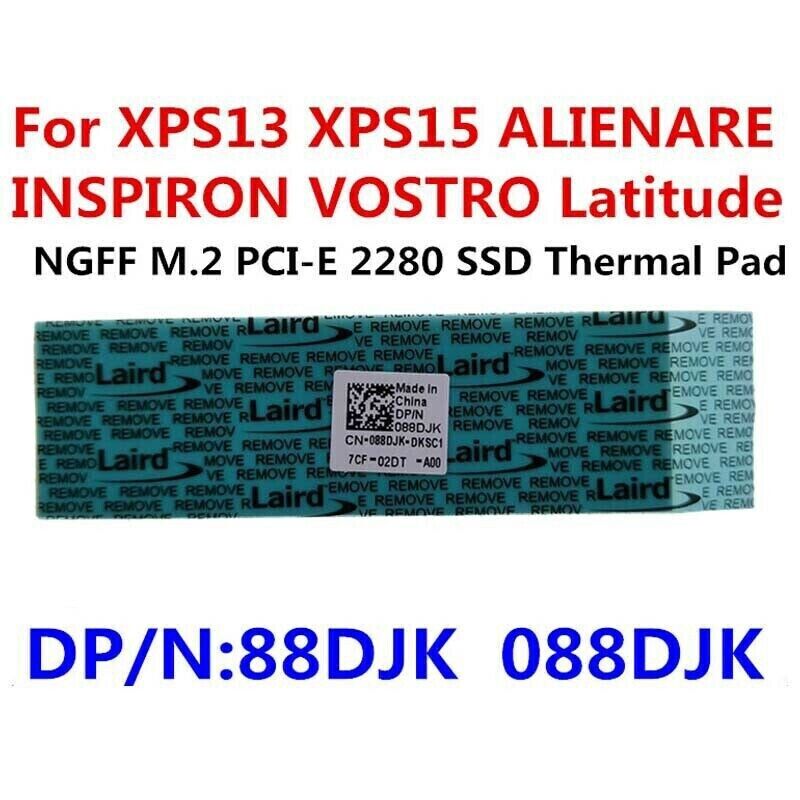 M.2 Thermal pad 70x20x1mm for M.2 2280 SSD NVMe Heatsinks (4PCS Pack) 088DJK