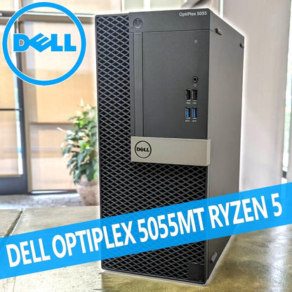 Dell OptiPlex 5055 MT AMD RYZEN 5 Pro 16GB DDR4 512GB SSD Windows 10 Pro WIFI