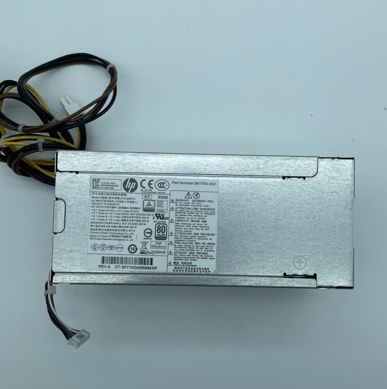 Power Supply 250W D16-250P1A 901760-001 002 004 PCG022 For HP 400 600G4 800G3