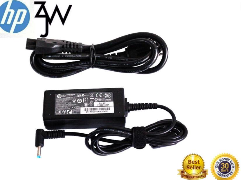 Genuine HP laptop AC Adapter Power Supply charger 19.5V 45W blue tip 741727-001