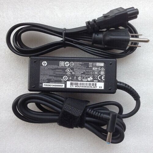 Genuine HP laptop AC Adapter Power Supply charger 19.5V 45W blue tip 741727-001