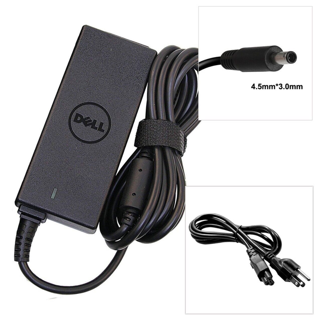 Dell Inspiron 15 3000 5000 Series 45W Replacement AC Adapter Charger 4.5X3.0MM