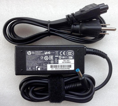 LOT 5 Genuine HP laptop AC Adapter charger 19.5V 45W blue tip 741727-001