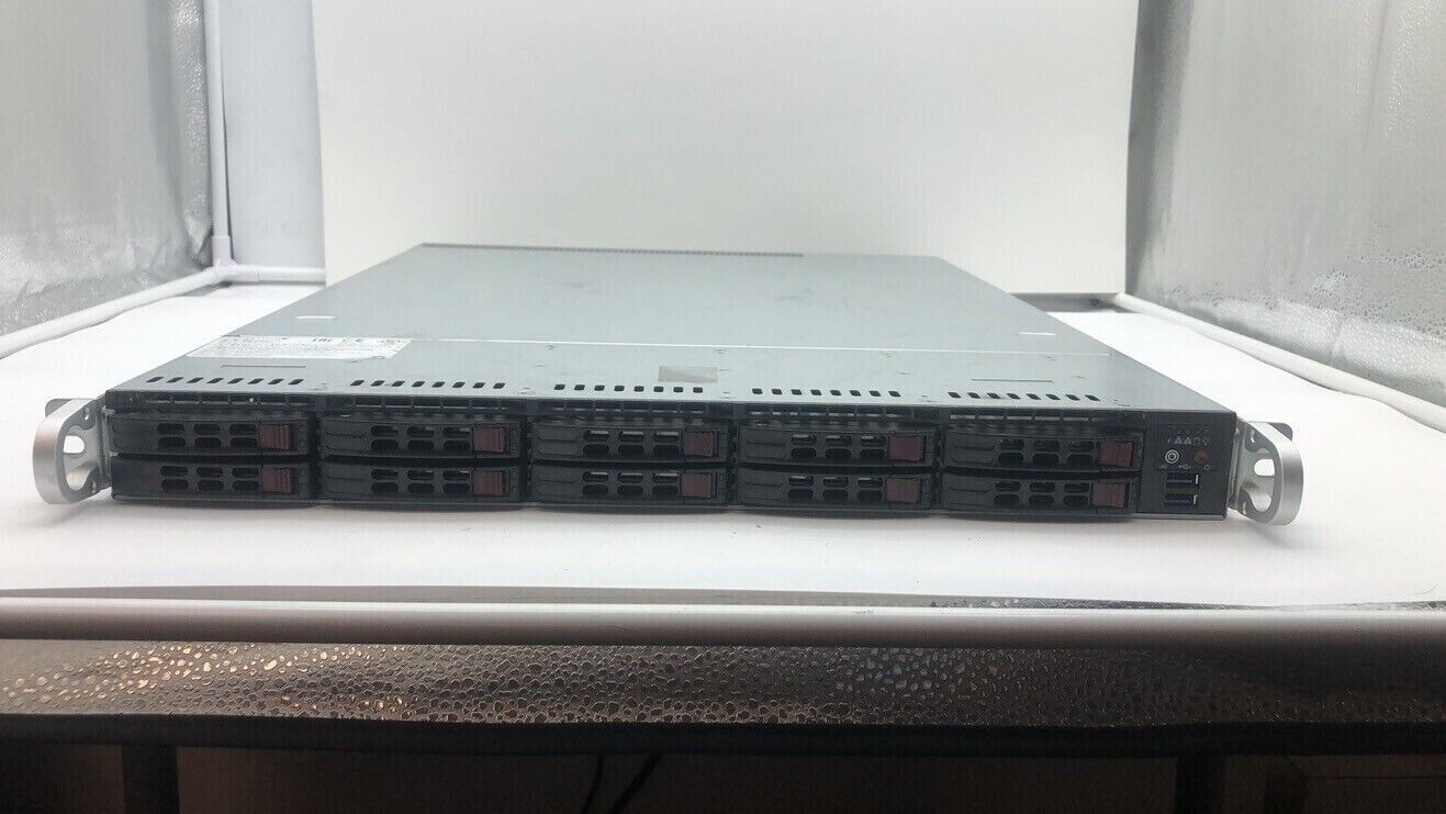 1U 10 SFF Bay Supermicro Server X10DRW-I 2x Xeon E5-2680 V3 128GB DDR4 RAM