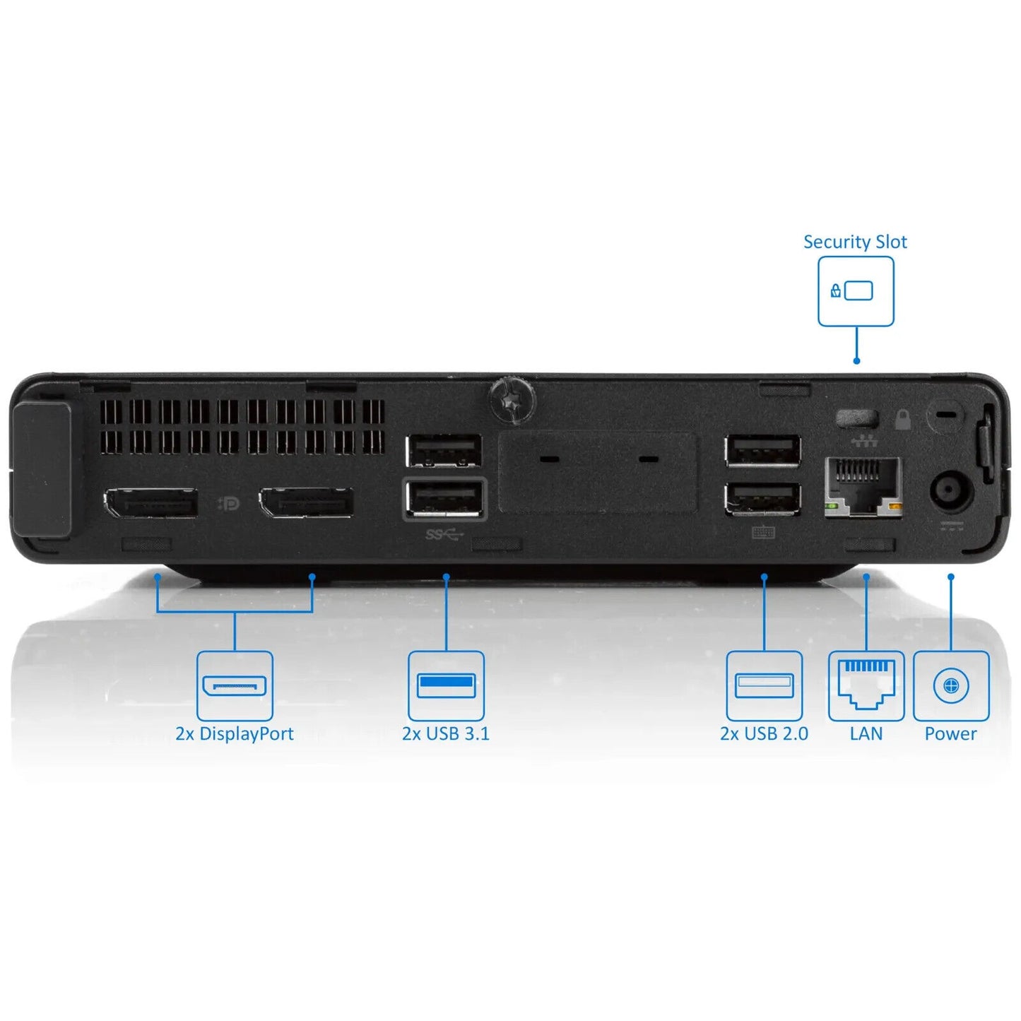 HP EliteDesk 400 G4 MINI Tiny micro PC I7 I5-8500T 512GB SSD 16GB WIN10 WIFI AC