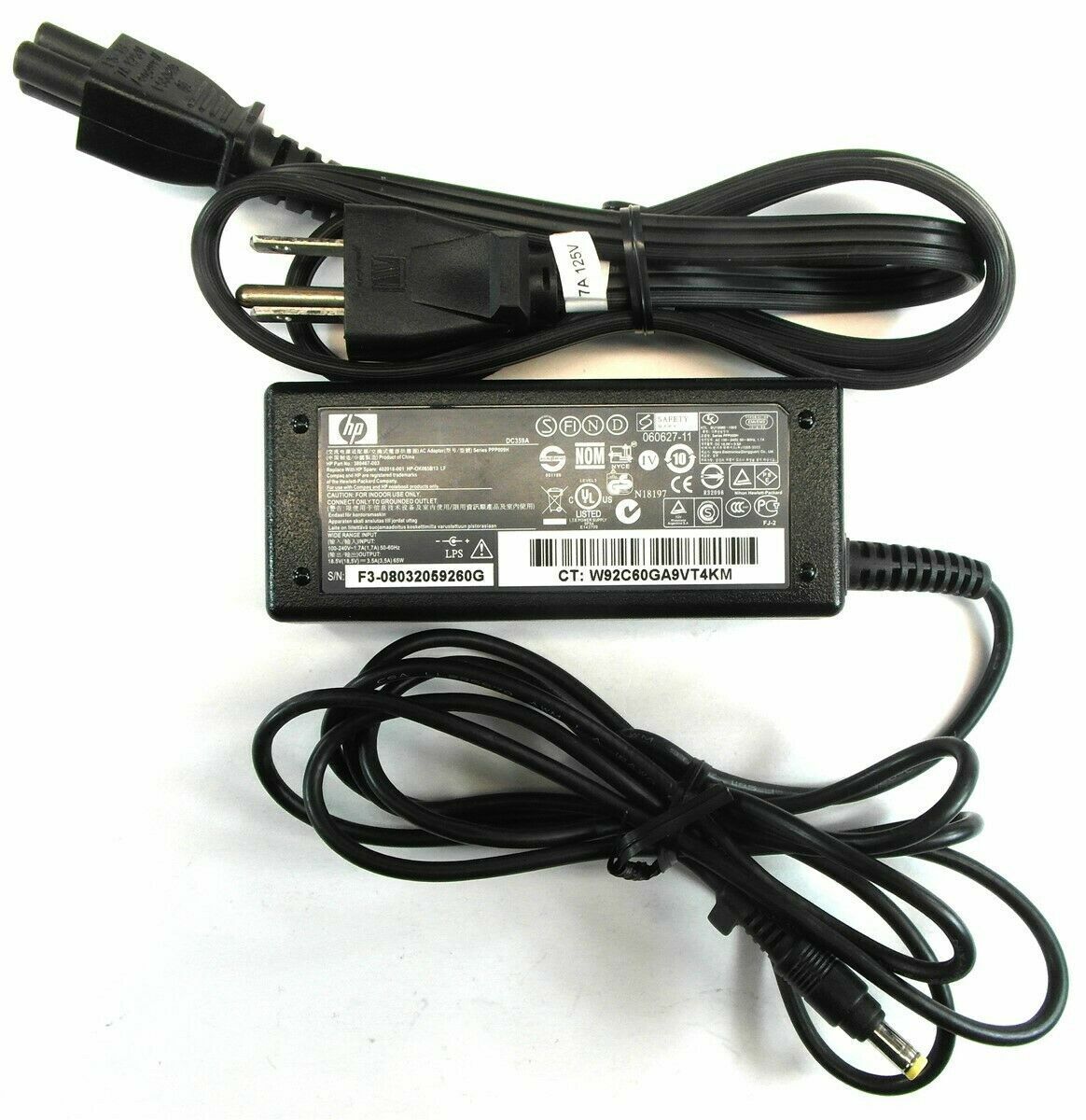 OEM HP Compaq Presario C300 C500 C700 F500 F700 65W AC Power Adapter Charger