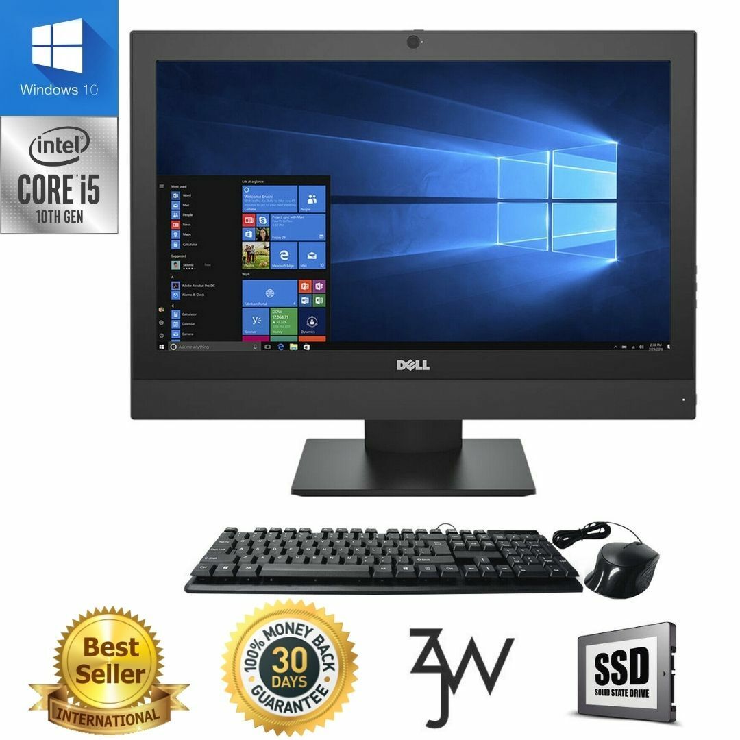 Dell Optiplex 5250 All-In-One 22' PC i5-7600 16GB 960GB SSD Win10 WIFI DVD