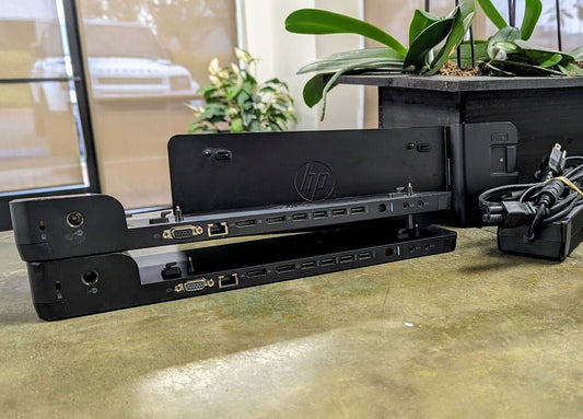 Lot 3 HP D9Y32AA#ABA 2013 UltraSlim Docking Station Dock W/ 65w AC Power Adapter