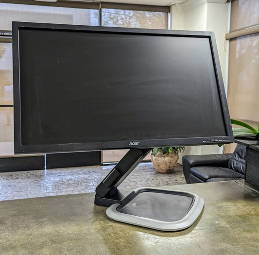 ACER B243H LCD Monitor 24" VGA DVI 1920x1080 w/ articulating stand & Power Cable