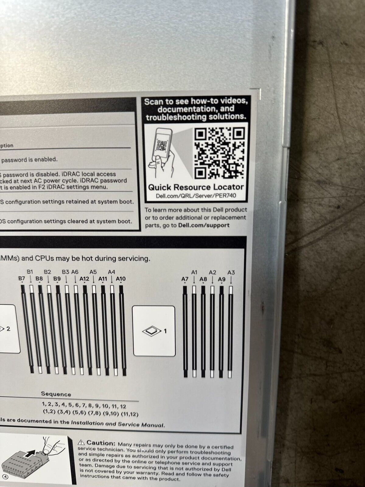 DELL EMC PowerEdge R740 R740XD 12x 3.5" Bays Server Chassis Case Backplane 8N0NG