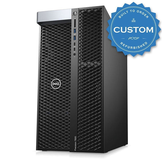 Dell T7920 2x Gold 6148 256GB M.2 NVMe w/Flexbay 384GB 2666Mhz ECC R5-340X win10