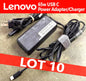 LOT 10 Lenovo 45W 65W USB Type-C Laptop Charger Power Adapter ADLX65YLC3A
