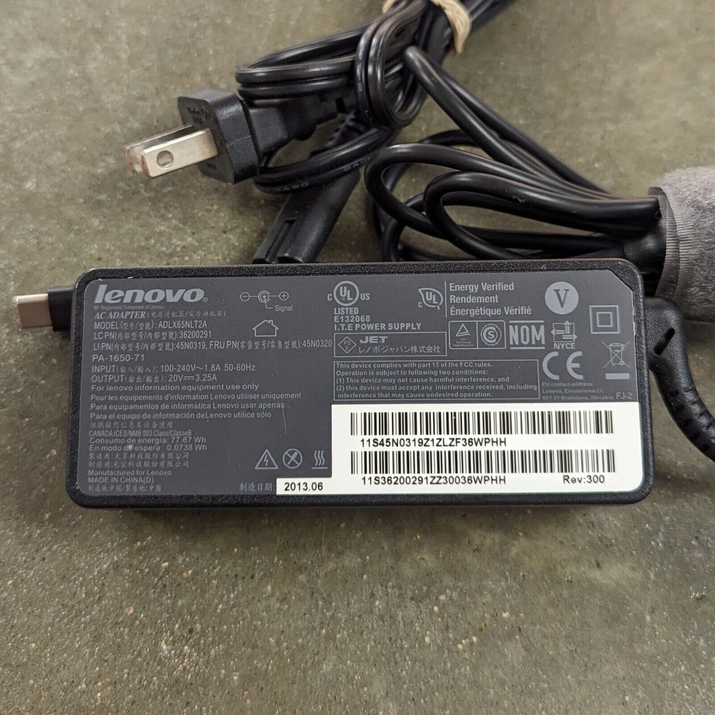 Lot of 10 Lenovo 65W USB-C Adapter Charger ThinkPad X1 Carbon Yoga ADLX65YLC3A