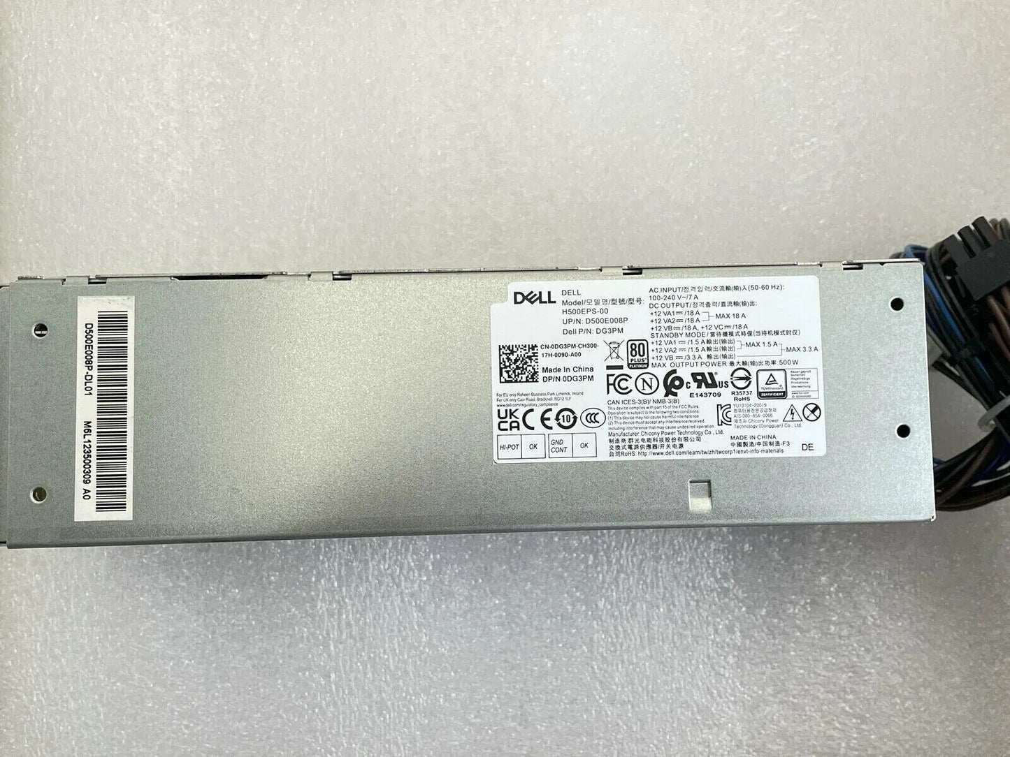 NEW Genuine Dell  500W Power Supply L500EPS-00 C65R4 For OptiPlex 7090 Tower
