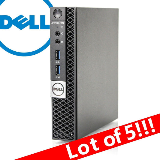 LOT 5 Dell Optiplex 7040 micro MINI PC i7 32GB RAM 512GB SSD Windows 10 PRO WiFi