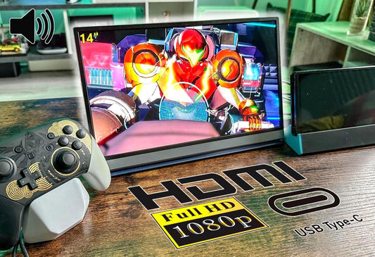 Lepow Lite H1 14" FHD 1080p Compact Portable Business Gaming Monitor HDMI Type-C