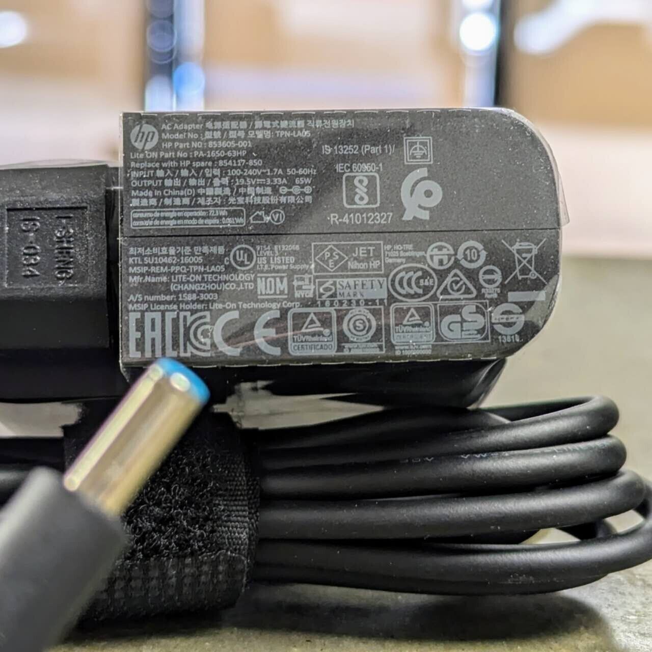 New Genuine 65W HP Adapter Power Charger For Pavilion Laptop Blue Tip 4.5*3.0mm